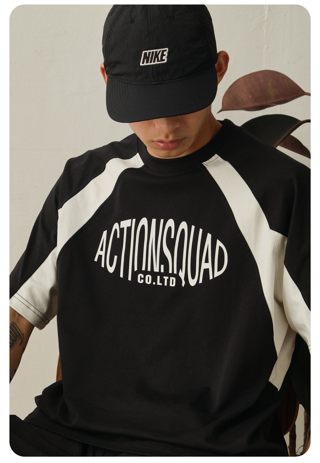 ACTIONSQUAD T-shirt - Black/White