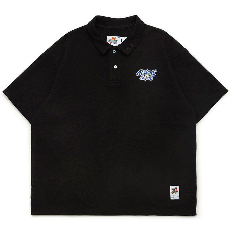 Actions Polo T-shirt - Black