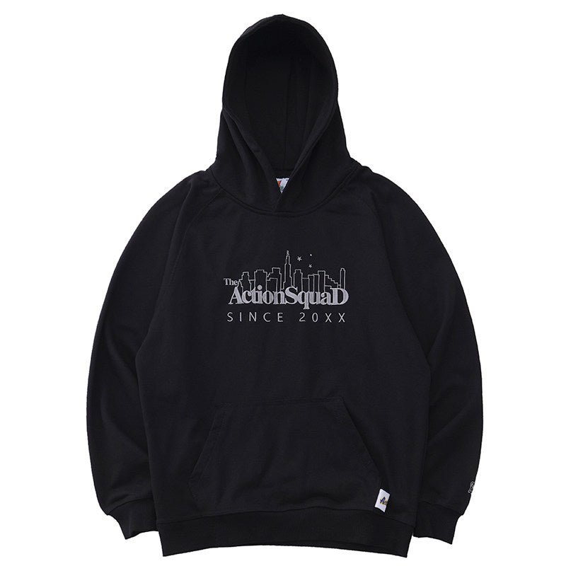 ActionSquaD Embroidery Hoodies - Black