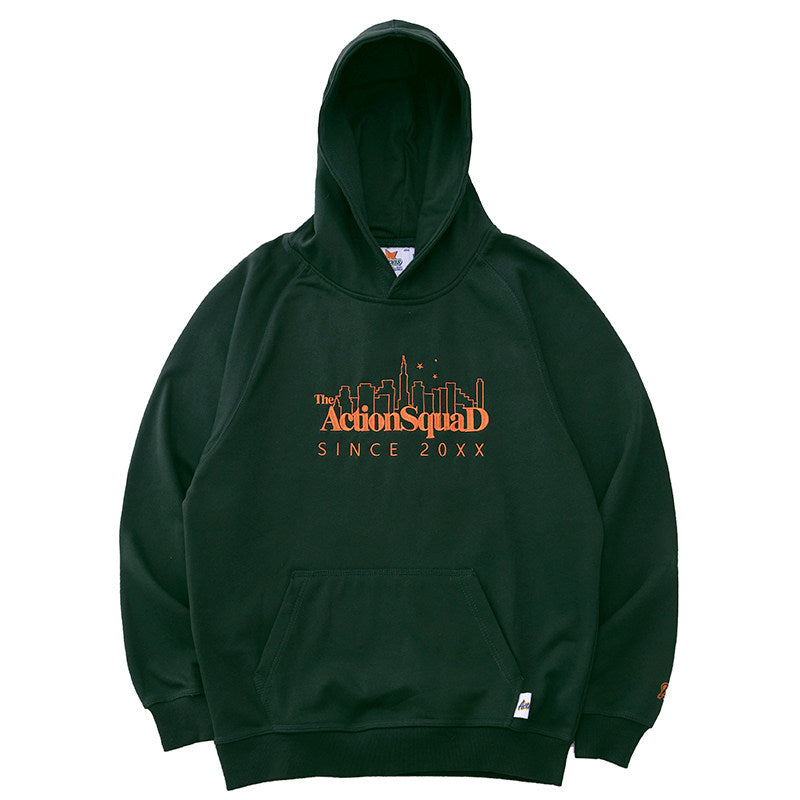 ActionSquaD Embroidery Hoodies - Deep Green