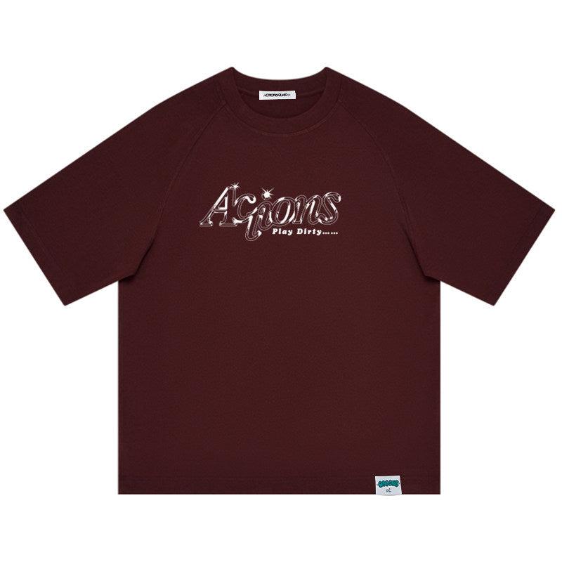 Actions T-shirt - Burgundy