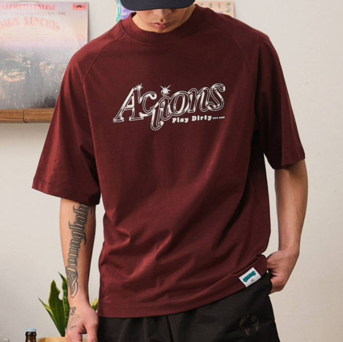 Actions T-shirt - Burgundy